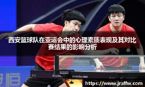 西安篮球队在亚运会中的心理素质表现及其对比赛结果的影响分析